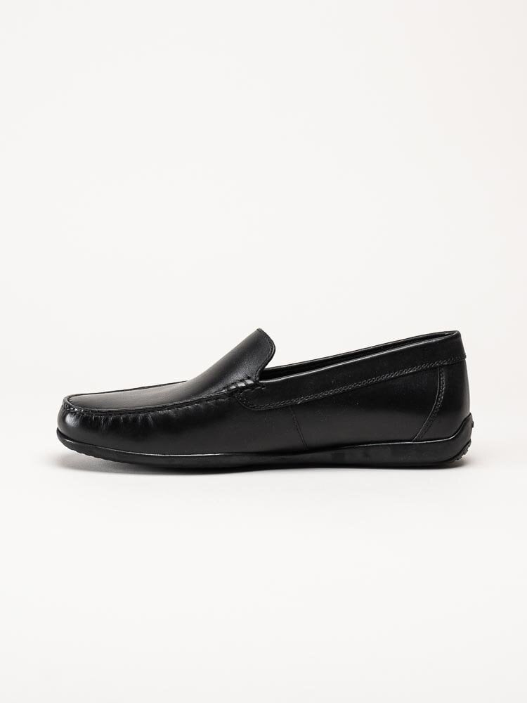 Geox - U Ascanio C - Svarta loafers i skinn