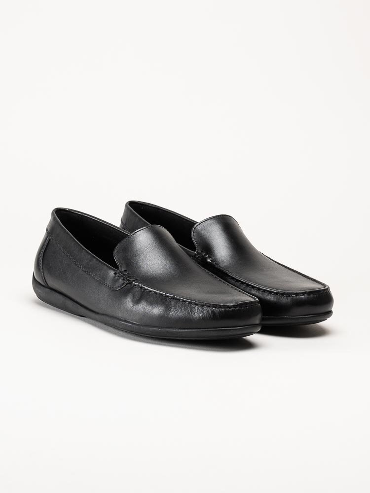 Geox - U Ascanio C - Svarta loafers i skinn