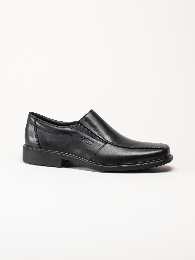 Rieker - Svarta slip on skor i skinn