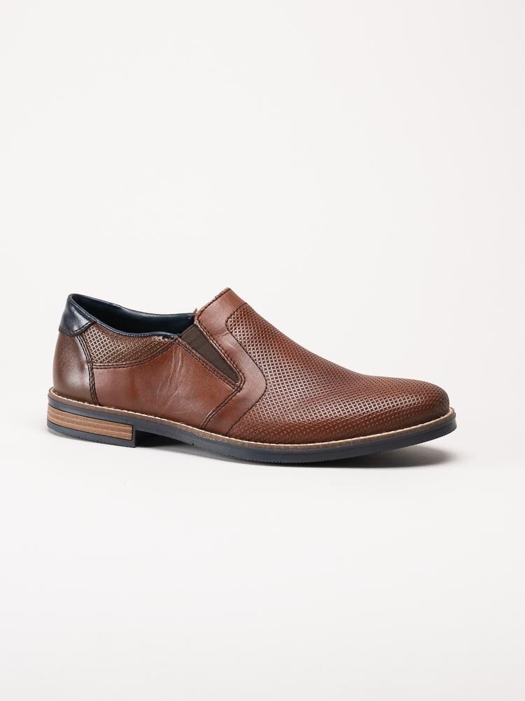 Rieker - Bruna slip on skor i skinn