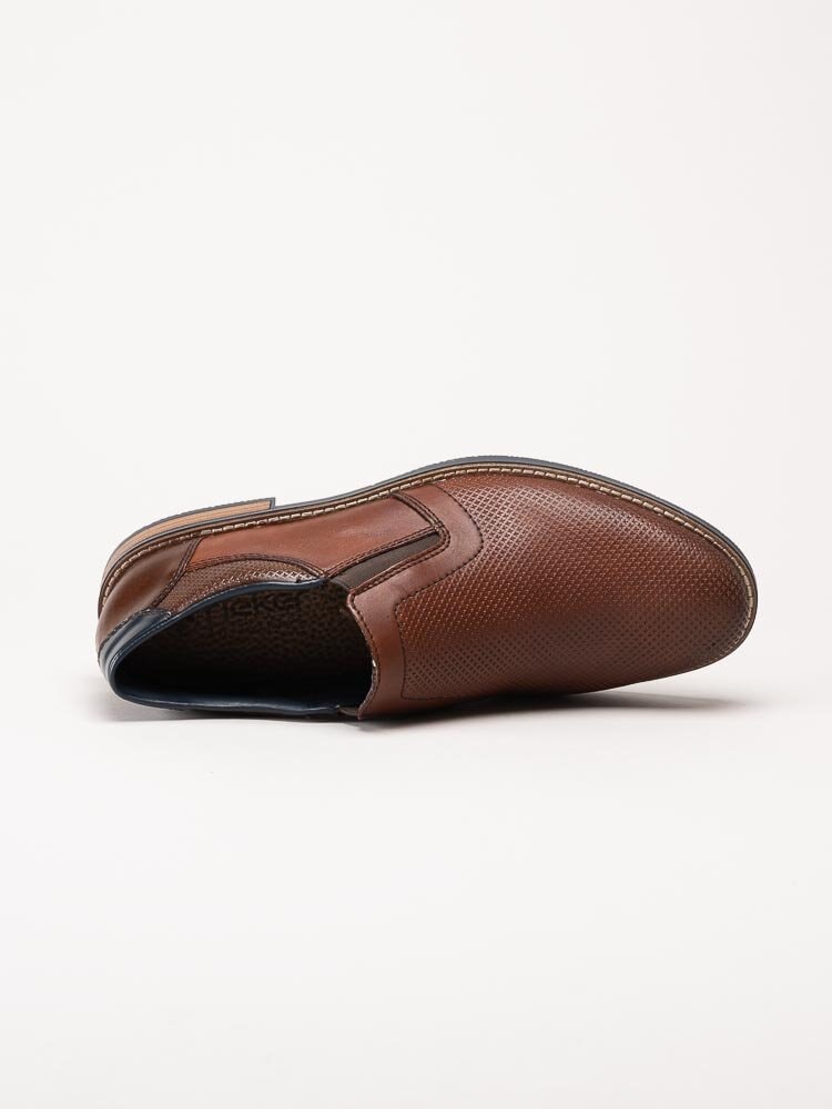 Rieker - Bruna slip on skor i skinn