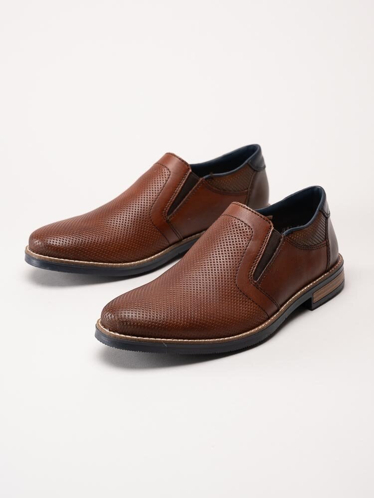 Rieker - Bruna slip on skor i skinn