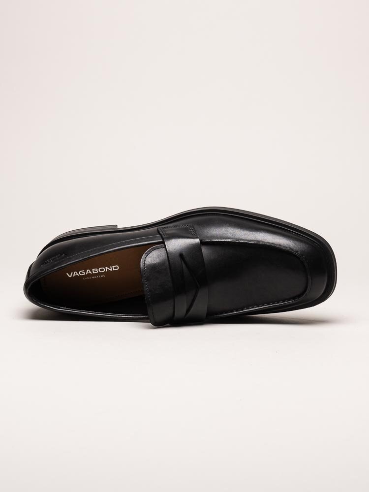 Vagabond - Andrew - Svarta loafers i skinn