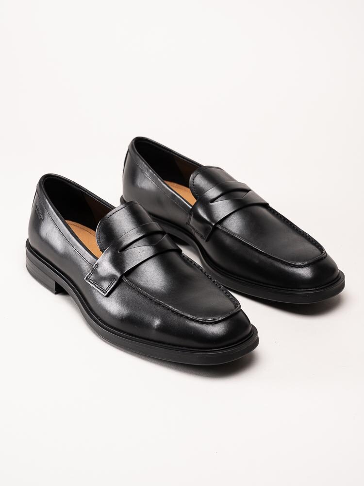 Vagabond - Andrew - Svarta loafers i skinn