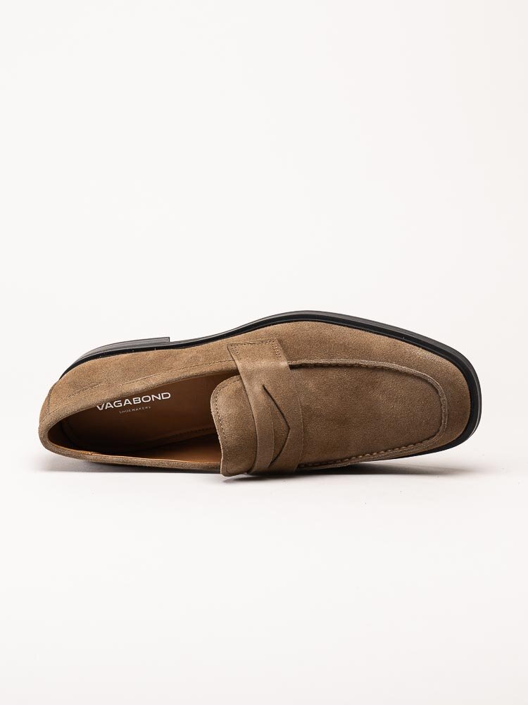 Vagabond - Andrew - Taupefärgade loafers i mocka