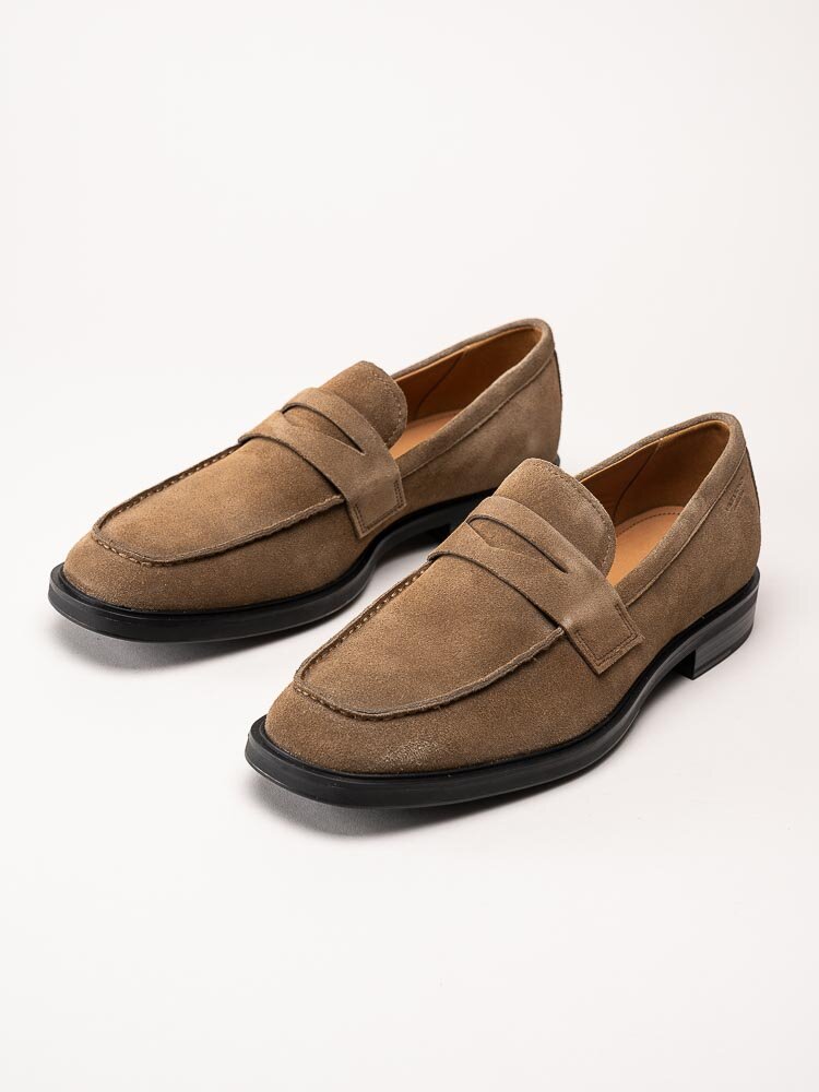 Vagabond - Andrew - Taupefärgade loafers i mocka