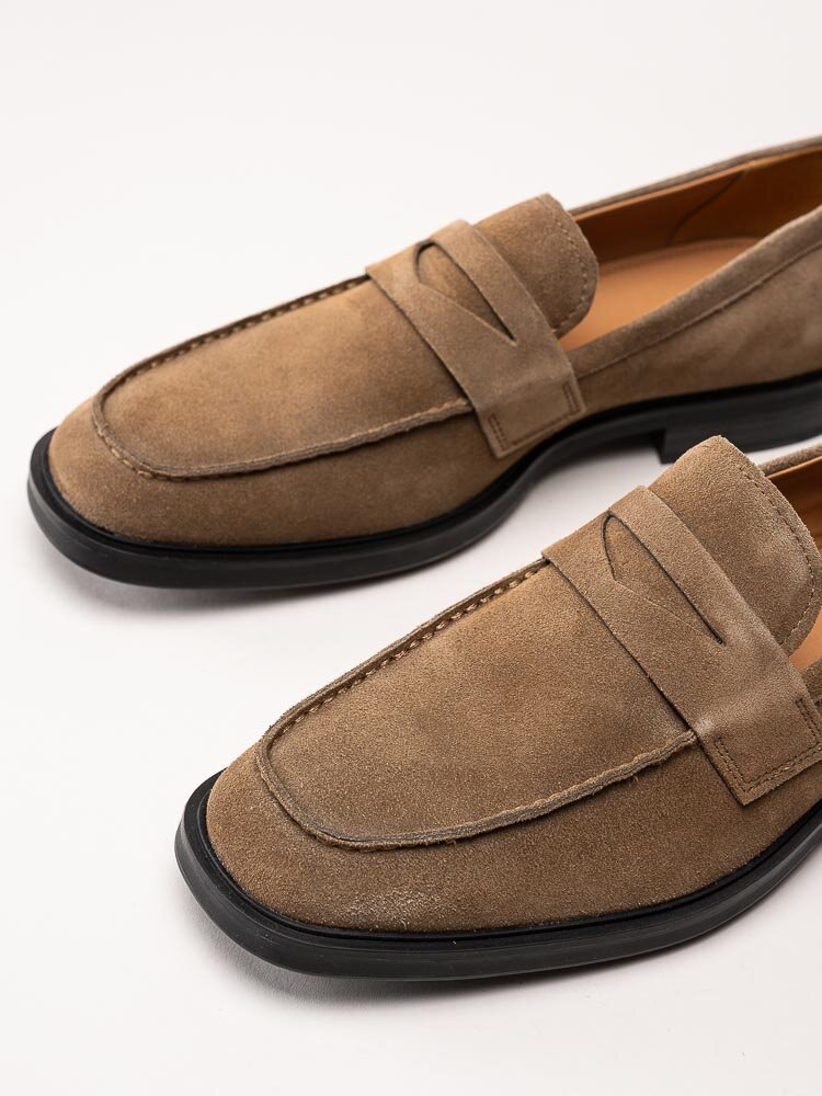 Vagabond - Andrew - Taupefärgade loafers i mocka