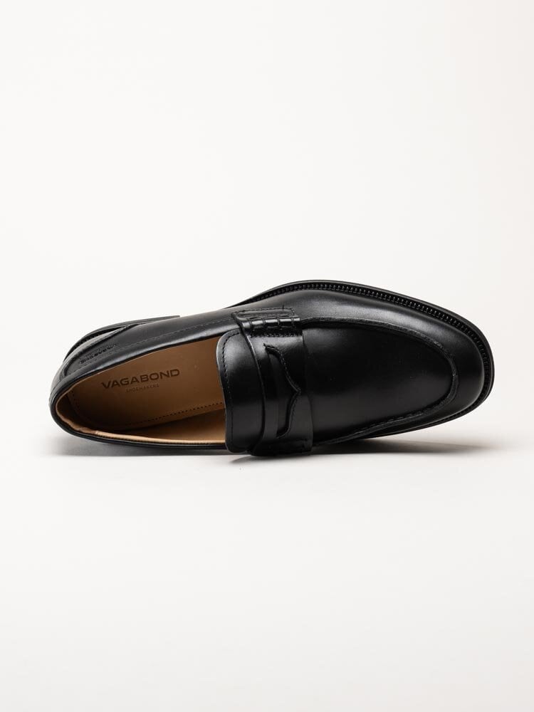 Vagabond - Mario - Svarta loafers i skinn