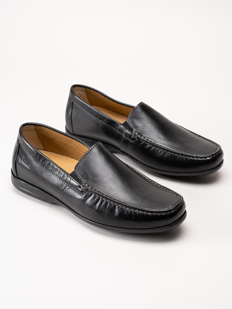 Sioux - Gion - Svarta loafers i skinn