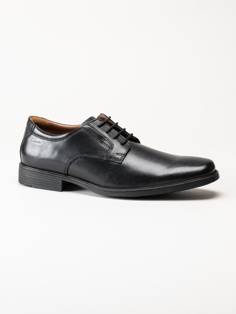 Clarks - Tilden Plain G - Svarta snörskor i skinn