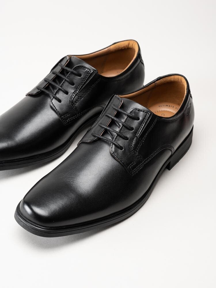 Clarks - Tilden Plain G - Svarta snörskor i skinn