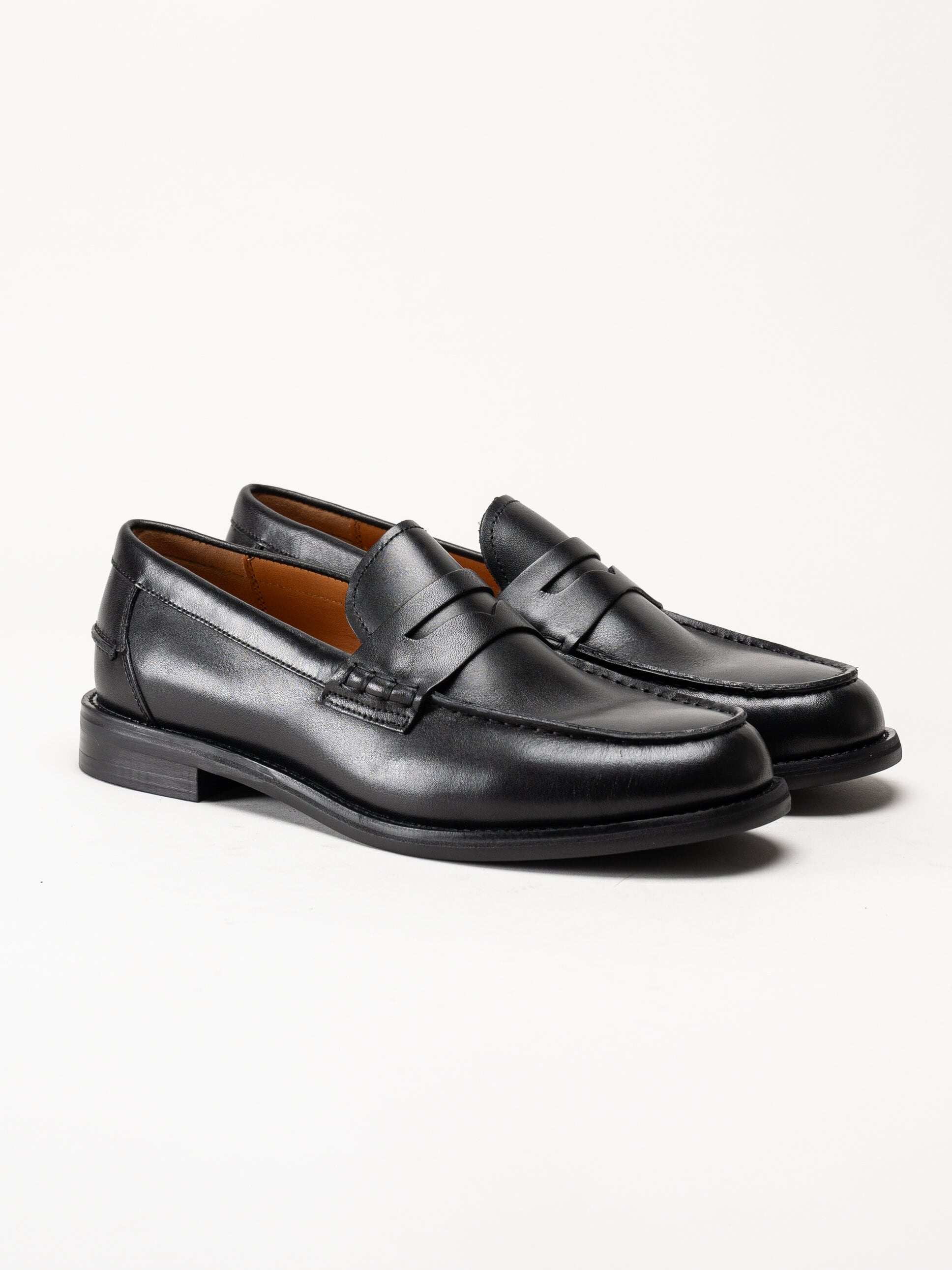 Vagabond - Steven - Svarta loafers i skinn