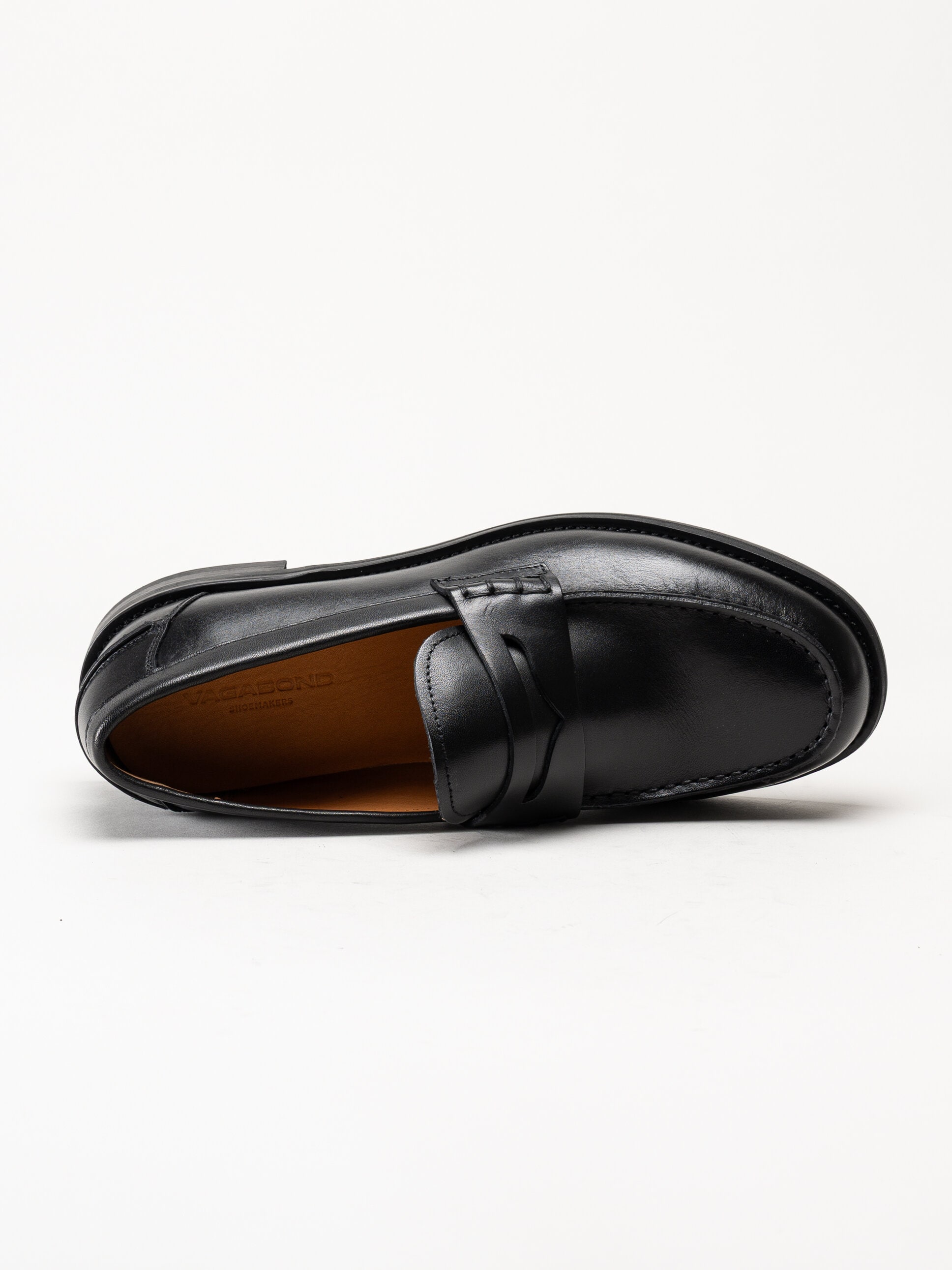 Vagabond - Steven - Svarta loafers i skinn
