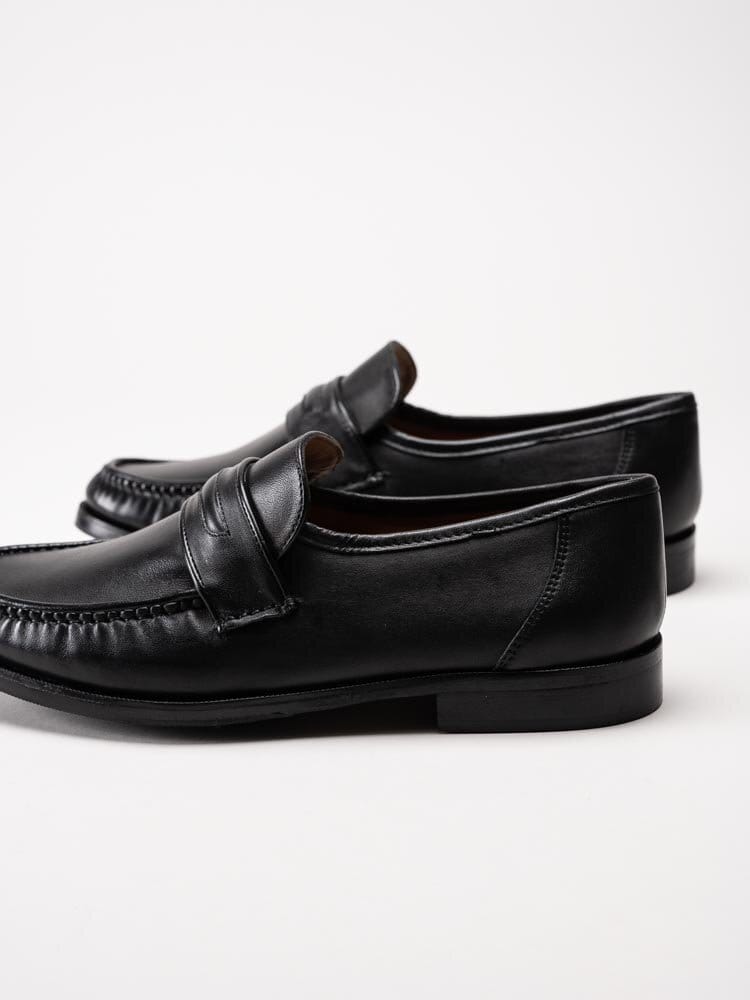 Marco Bossi - 48Sondrio1 - Svarta loafers i skinn