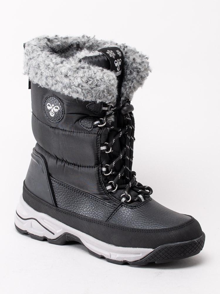 41203009 Hummel Snow Boot High Jr 206859-200 Svarta höga vinterstövlar-1