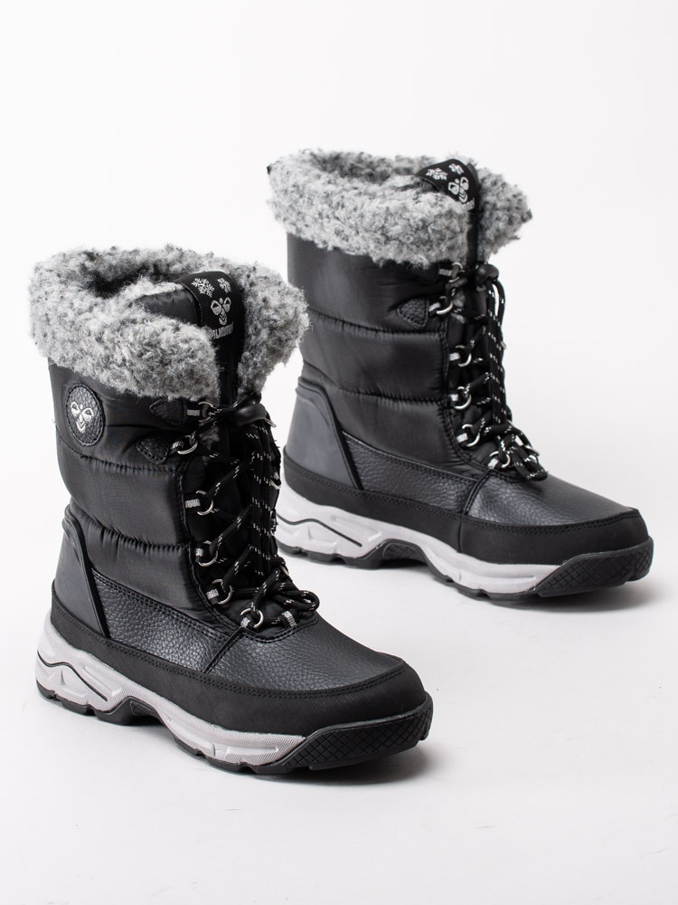 41203009 Hummel Snow Boot High Jr 206859-200 Svarta höga vinterstövlar-6