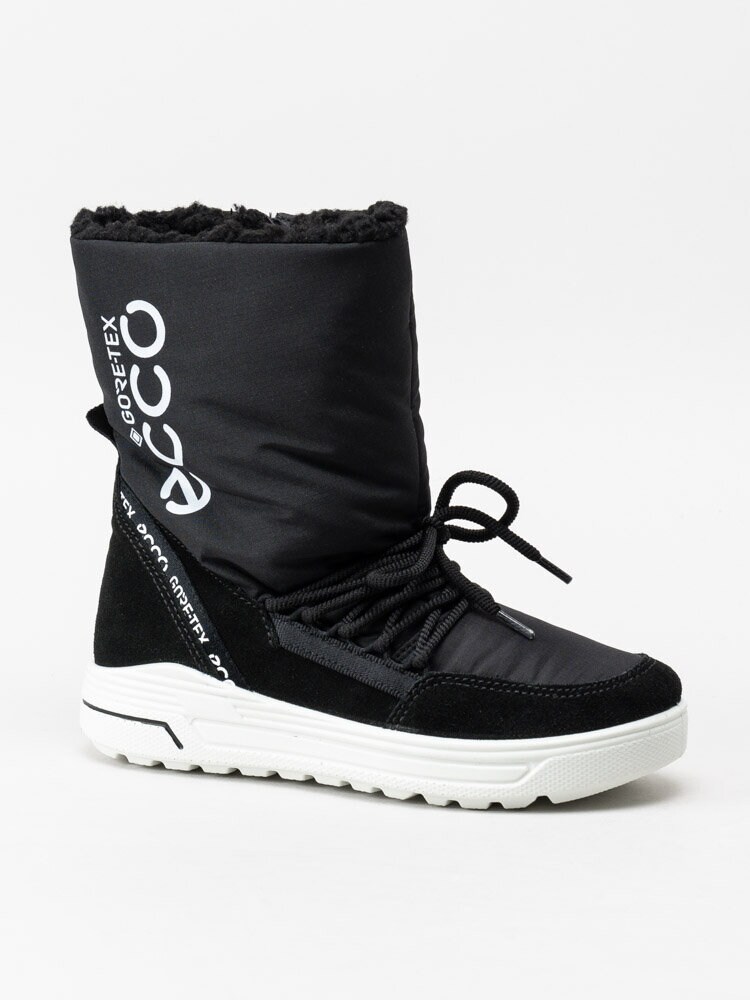 Ecco - Urban Snowboarder - Svarta fodrade vinterkängor i snowboardstil