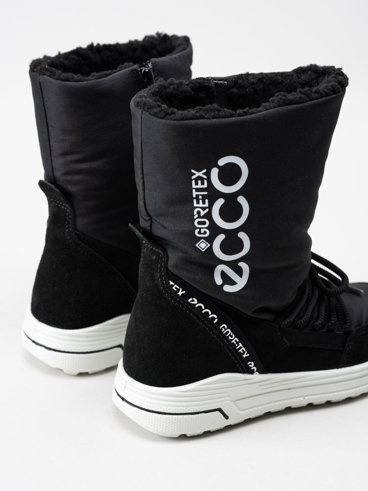 Ecco - Urban Snowboarder - Svarta fodrade vinterkängor i snowboardstil