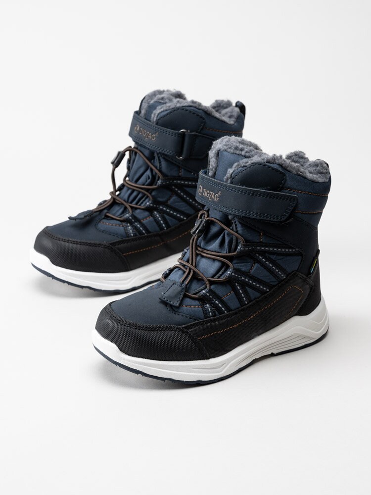ZigZag - Kirgi - Blå fodrade vattentäta vinterstövlar