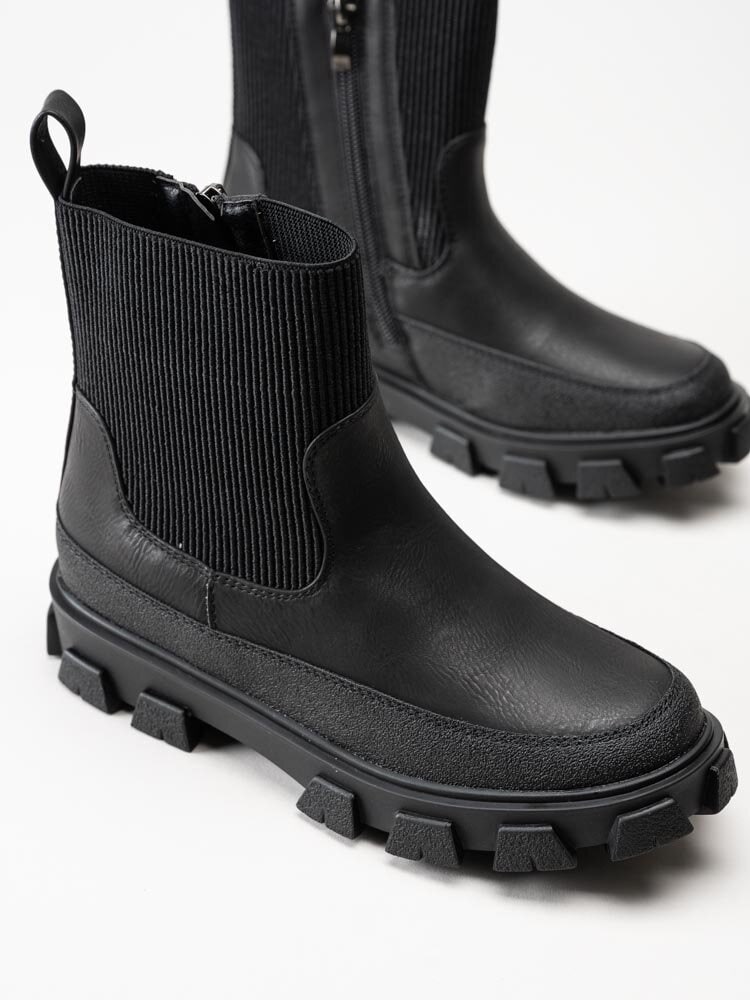 Duffy - Svarta boots med resår