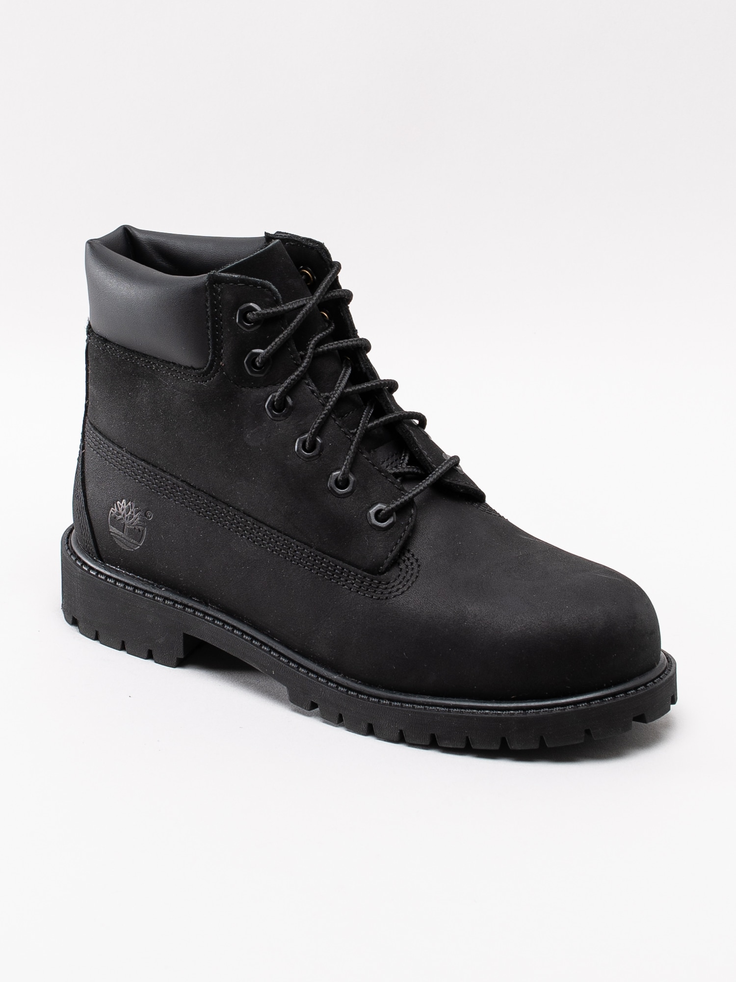 42193042 Timberland 6 inch Premium Youth WP C12707 svarta klassiska vattentäta snörkängor för barn-1