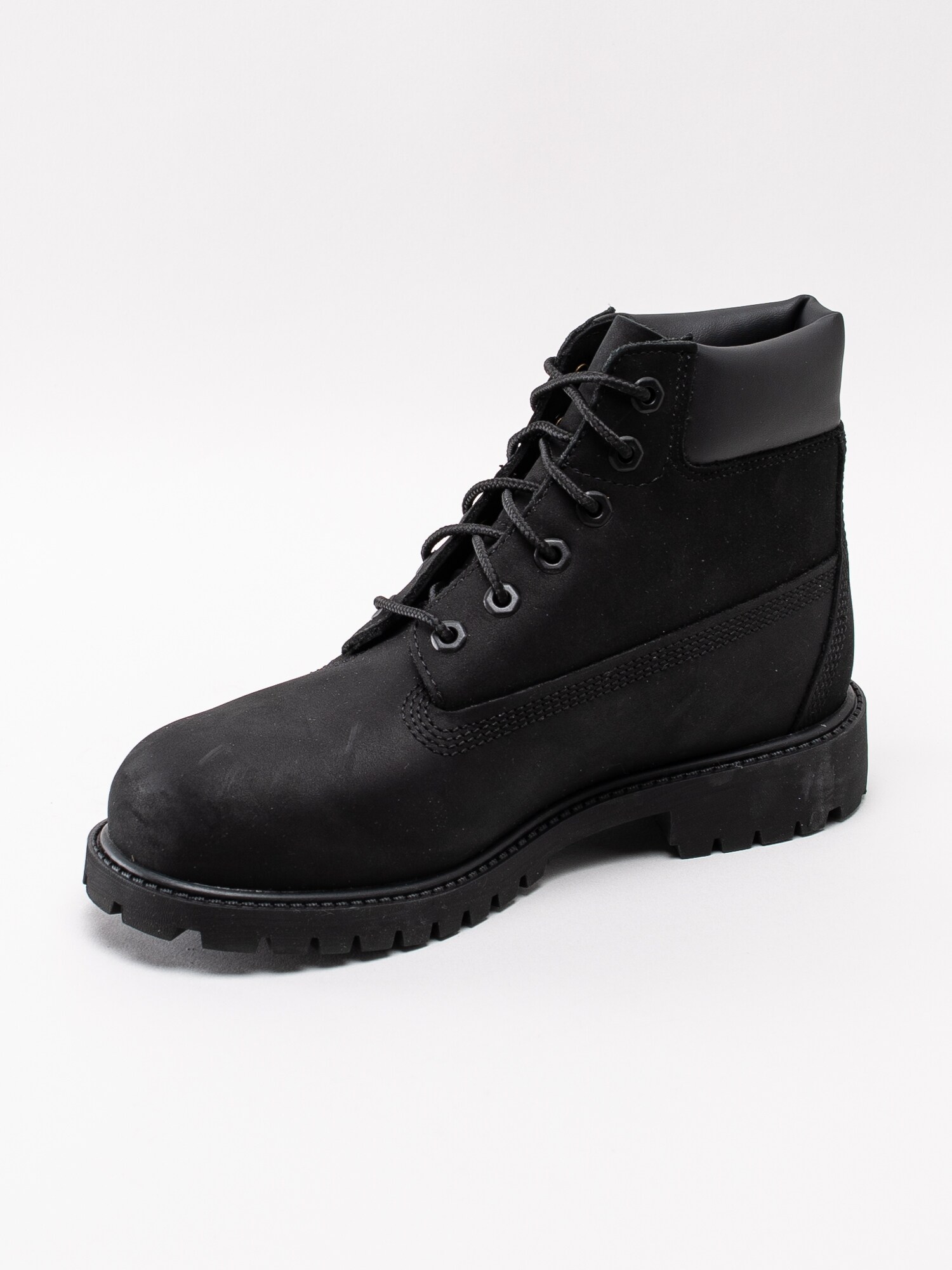 42193042 Timberland 6 inch Premium Youth WP C12707 svarta klassiska vattentäta snörkängor för barn-2