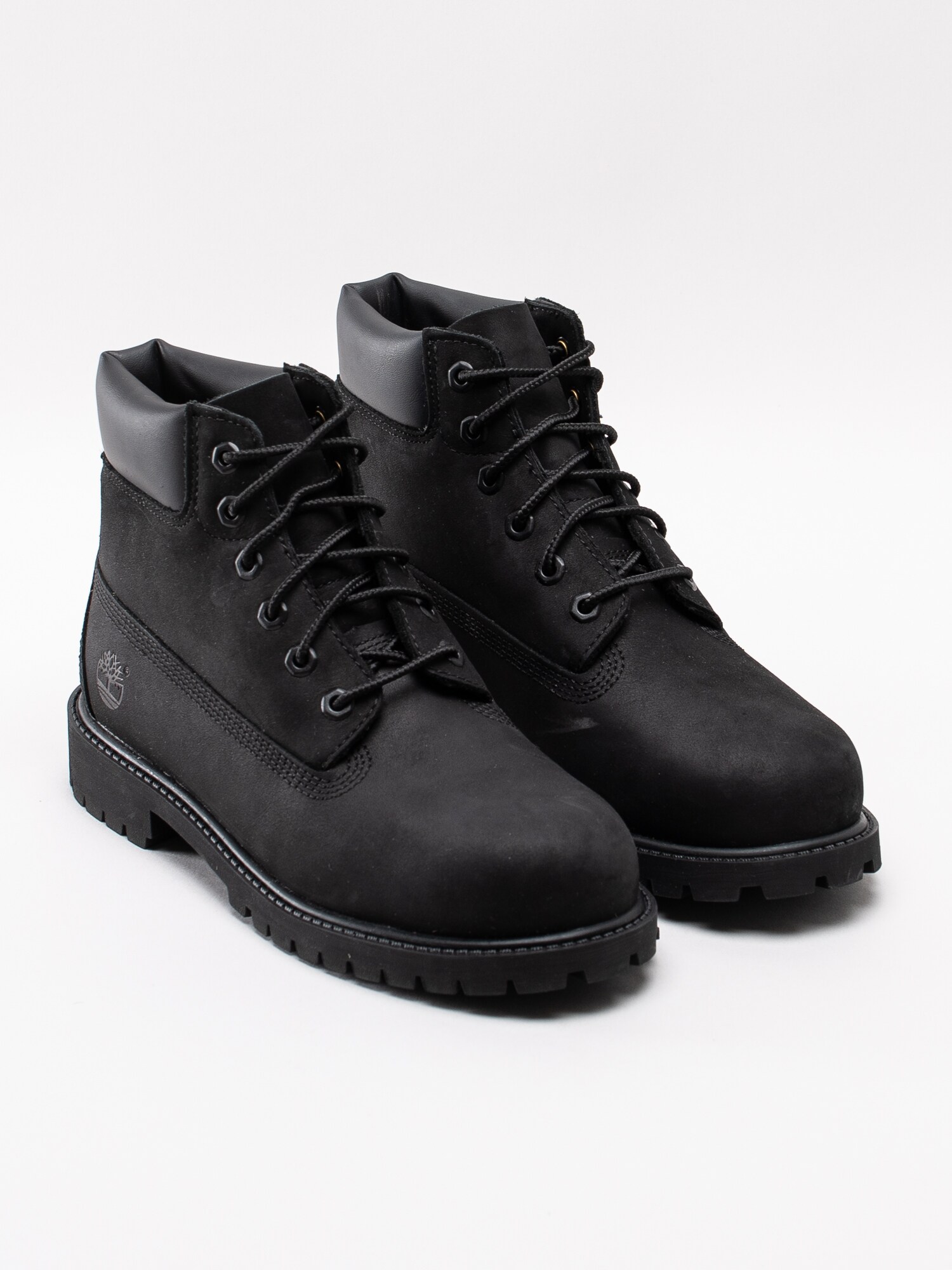 42193042 Timberland 6 inch Premium Youth WP C12707 svarta klassiska vattentäta snörkängor för barn-3