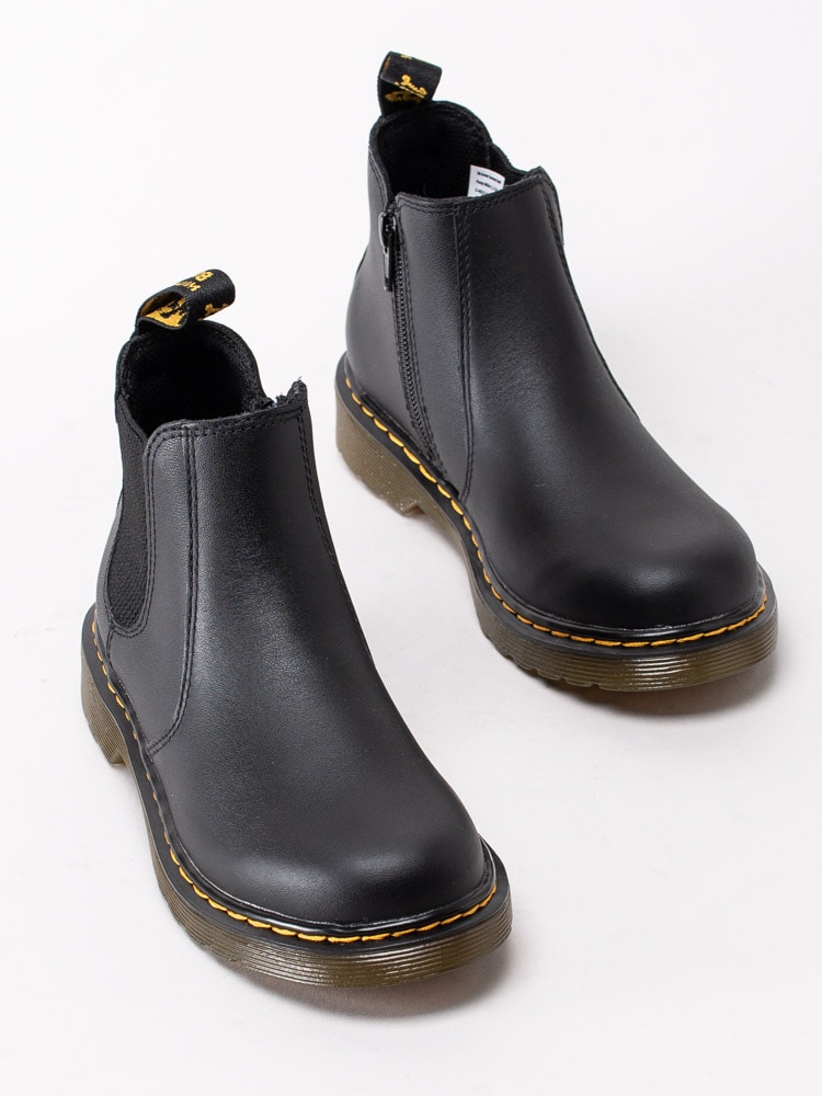 42203005 Dr Martens 2976 16708001 Junior Black Svarta boots i skinn-7