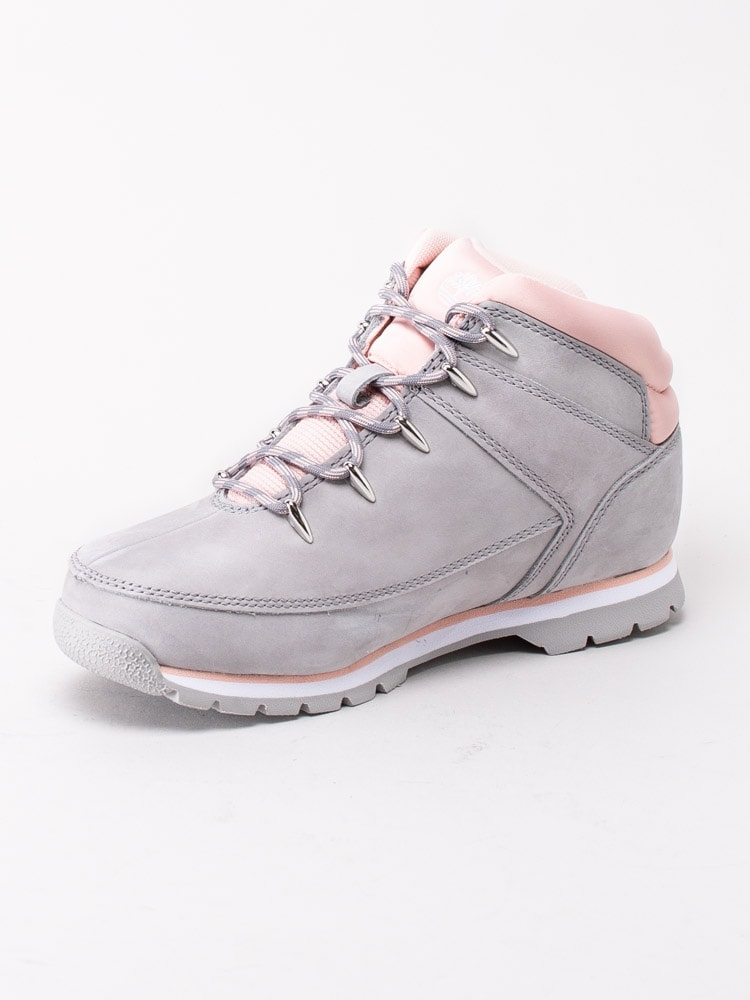 42203039 Timberland Euro Sprint Medium Grey Grå kängor med ljusrosa detaljer i nubuck-2