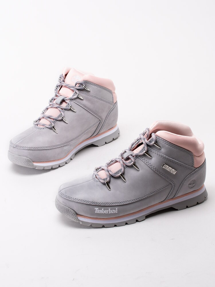 42203039 Timberland Euro Sprint Medium Grey Grå kängor med ljusrosa detaljer i nubuck-6