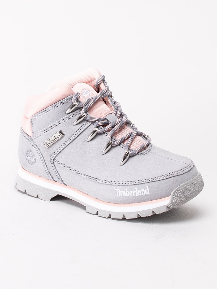 42203040 Timberland Euro Sprint Medium Grey Grå kängor med ljusrosa detaljer i nubuck-1