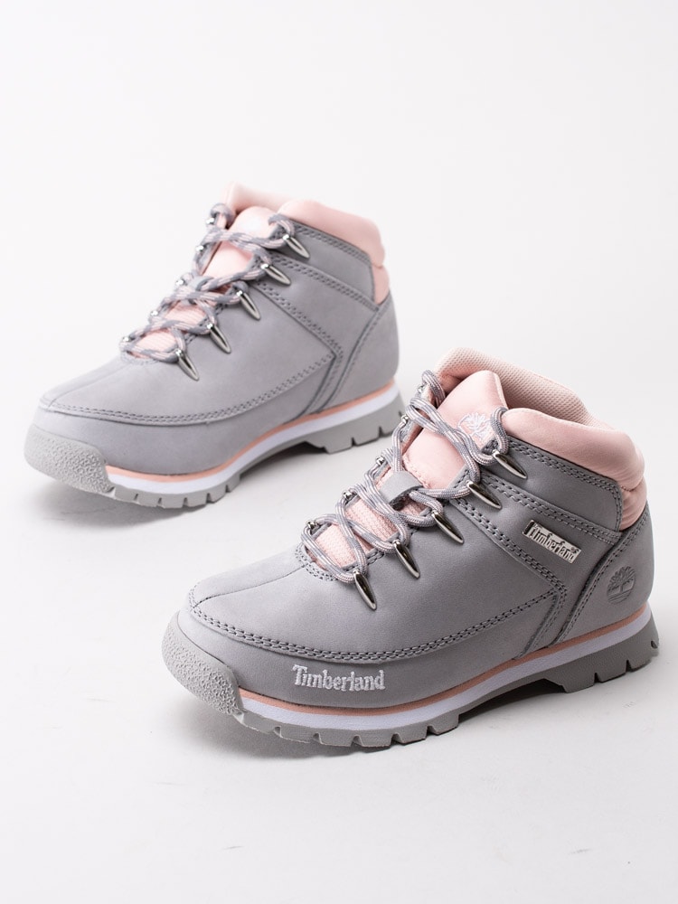 42203040 Timberland Euro Sprint Medium Grey Grå kängor med ljusrosa detaljer i nubuck-6