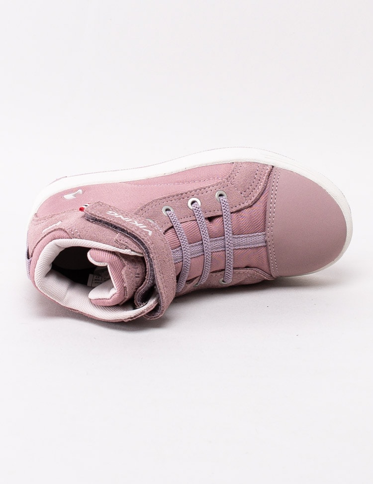 42203048 Viking Footwear Leah Mid GTX 3 -50055-9475 Rosa höstkängor med vita detaljer i Gore-Tex-4