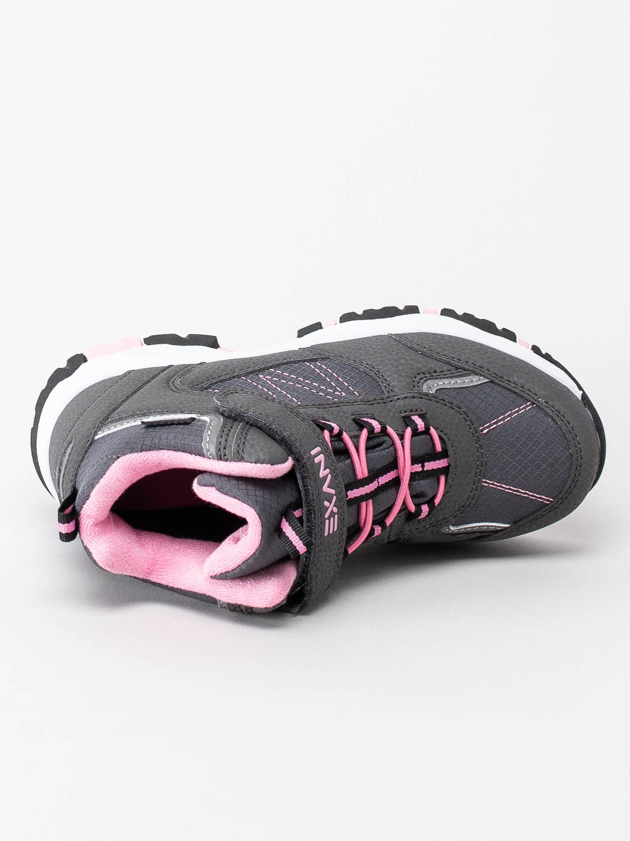 42203070 Exani Wooden Jr Grey Pink Grå sportskor med rosa detaljer-4