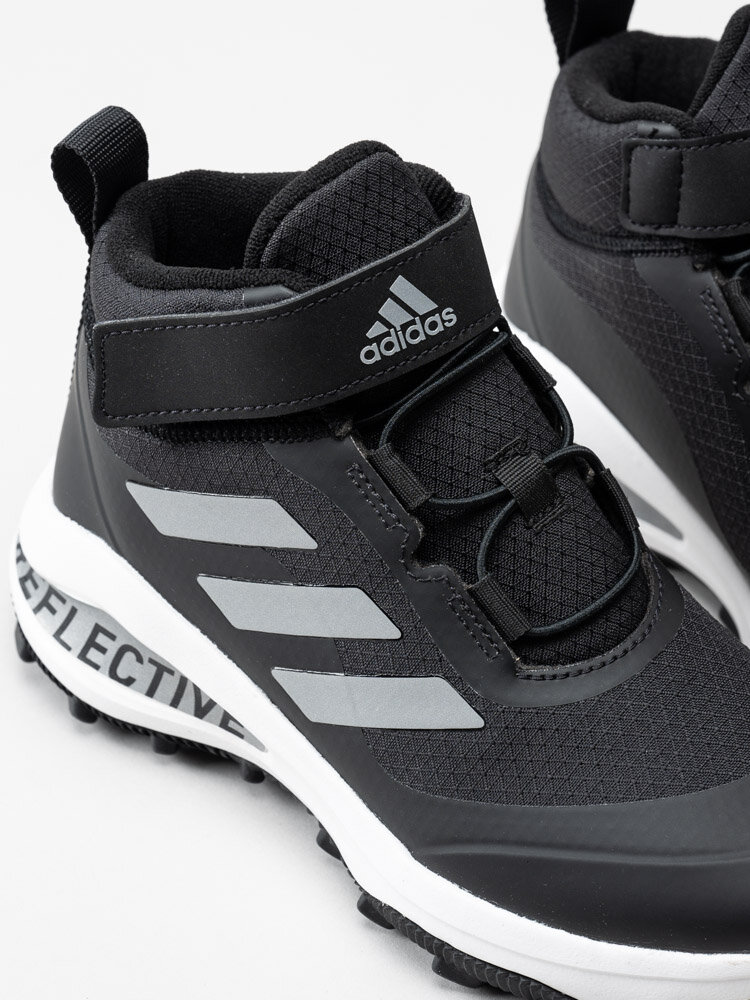 Adidas - FortaRun ATR EL K - Svarta medelhöga kängor med reflex