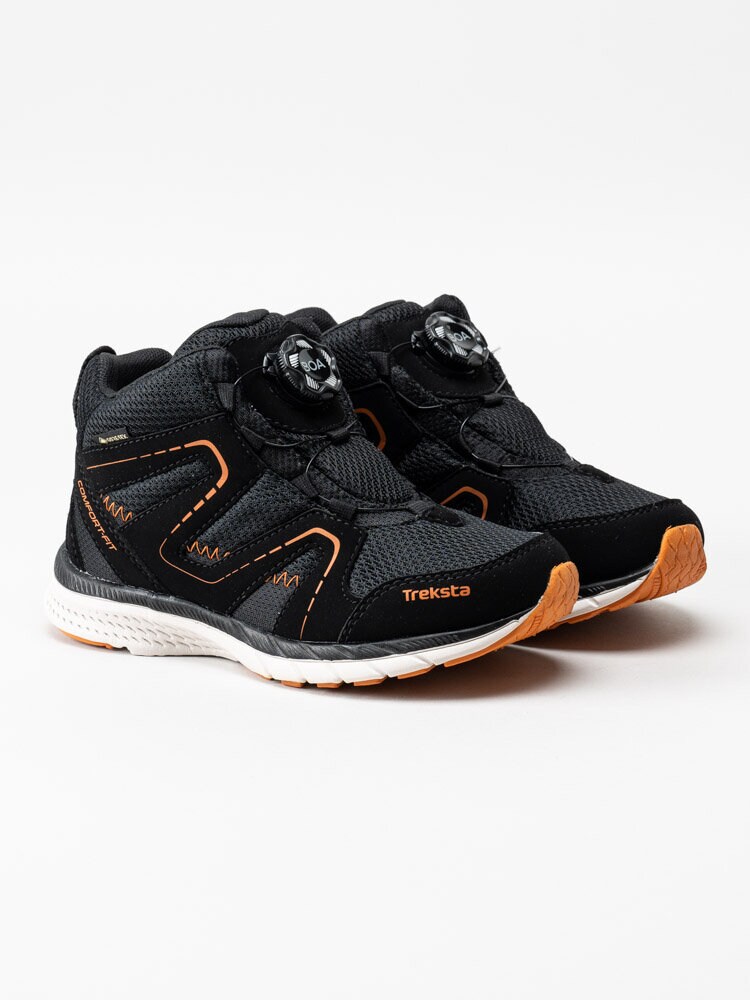 Treksta - Oxxy Mid Boa Gtx - Orange Svarta låga kängor med BOA-snörning