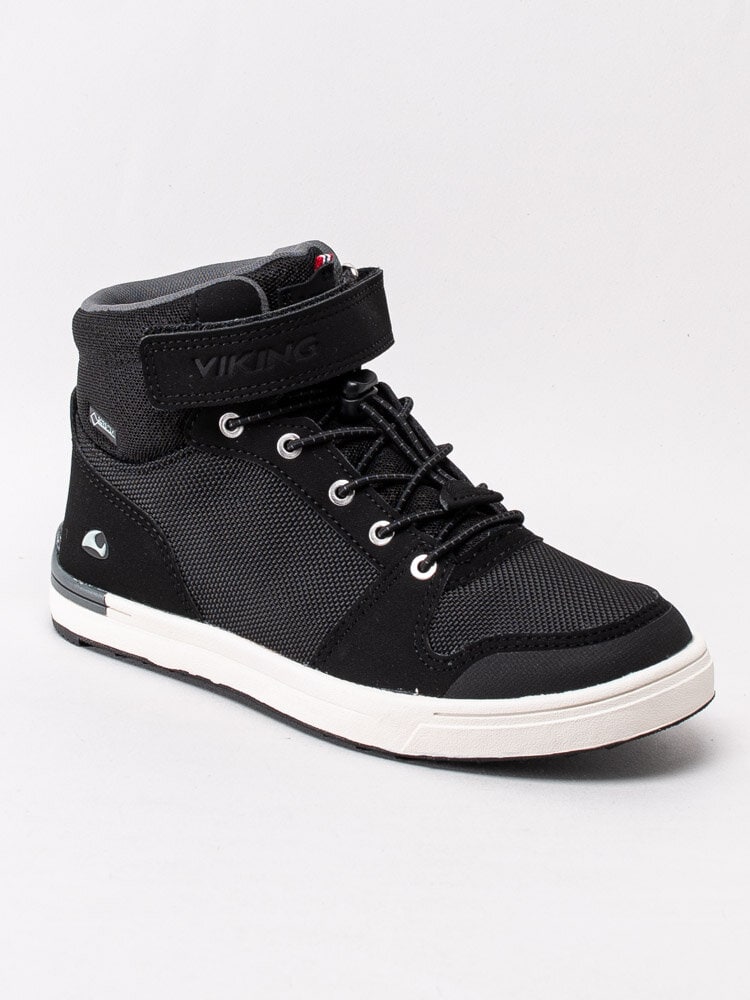 Viking Footwear - Jacob Mid GTX - Svarta sportkängor med vit sula