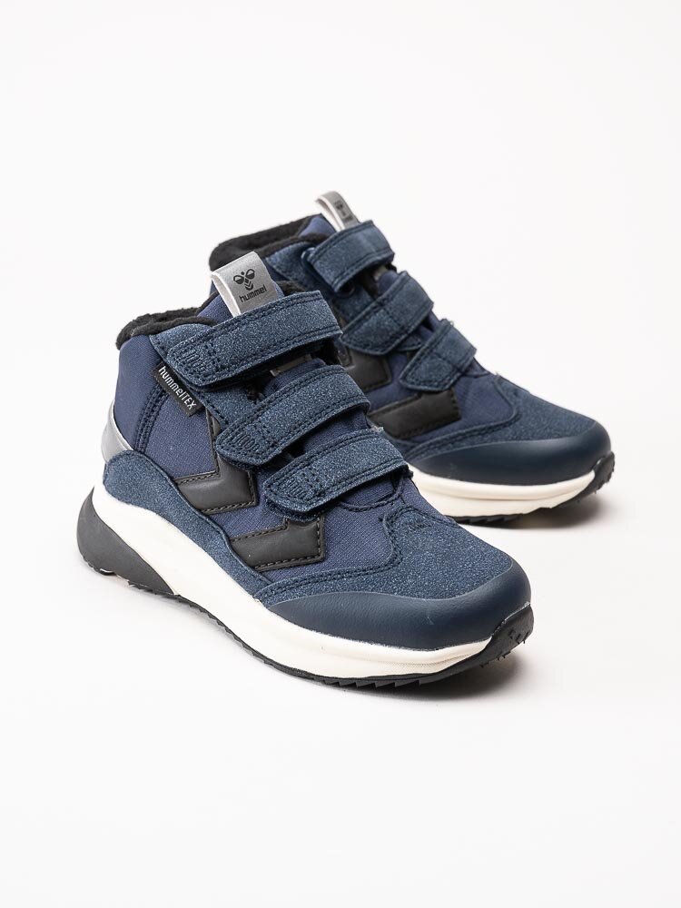 Hummel - Reach Zero Mid Tex Jr - Mörkblå vattentäta kängor