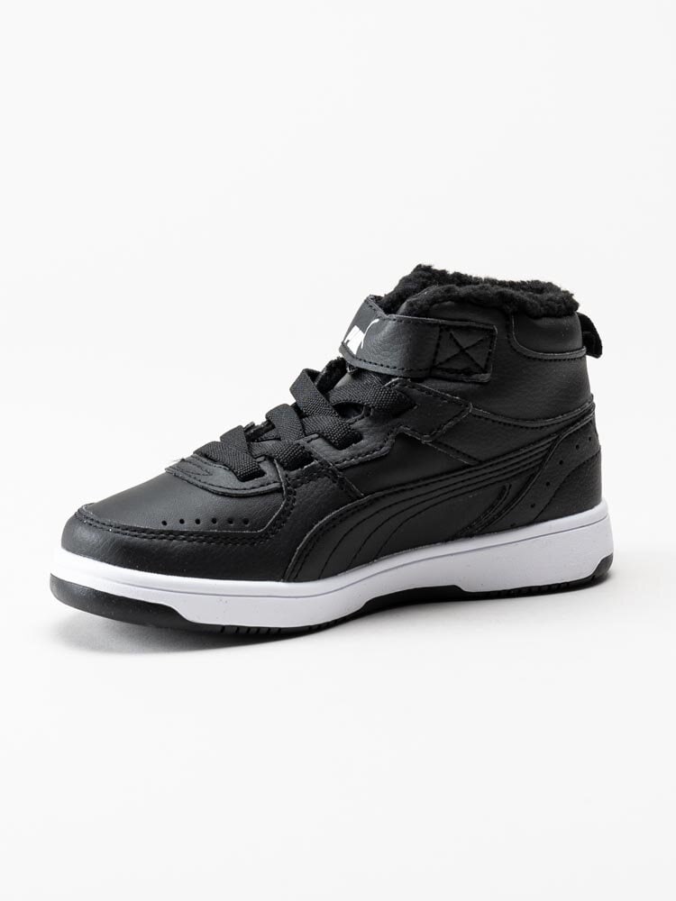 Puma - Rebound Joy Fur PS - Svarta fodrade sneakers