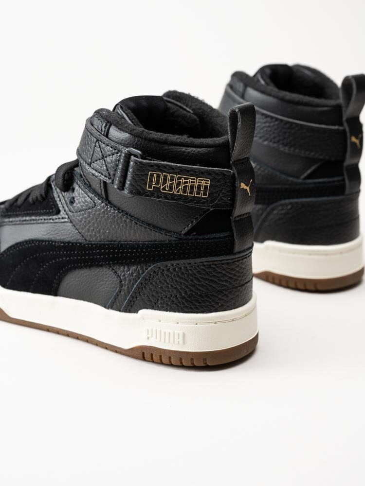 Puma - RBD Game Wtr Jr - Svarta höga sneakers i skinn