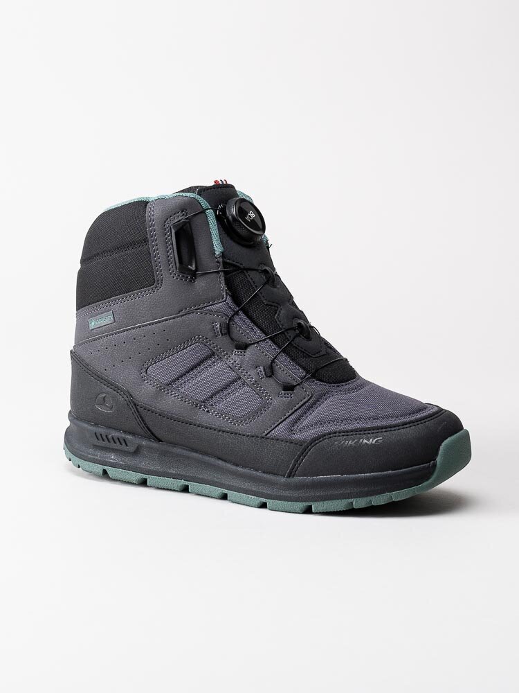 Viking Footwear - Tyssedal GTX Boa - Mörkgrå fodrade vinterkängor med Gore-Tex