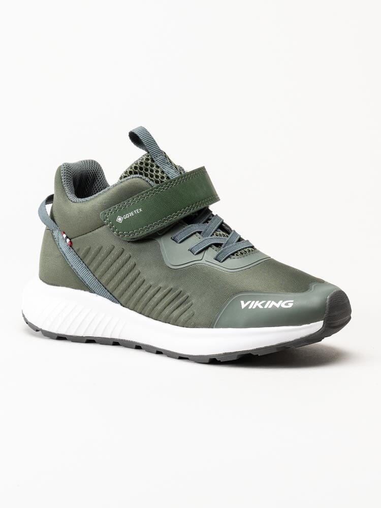 Viking Footwear - Aery Tau Mid GTX - Gröna höga sneakers i Gore-Tex
