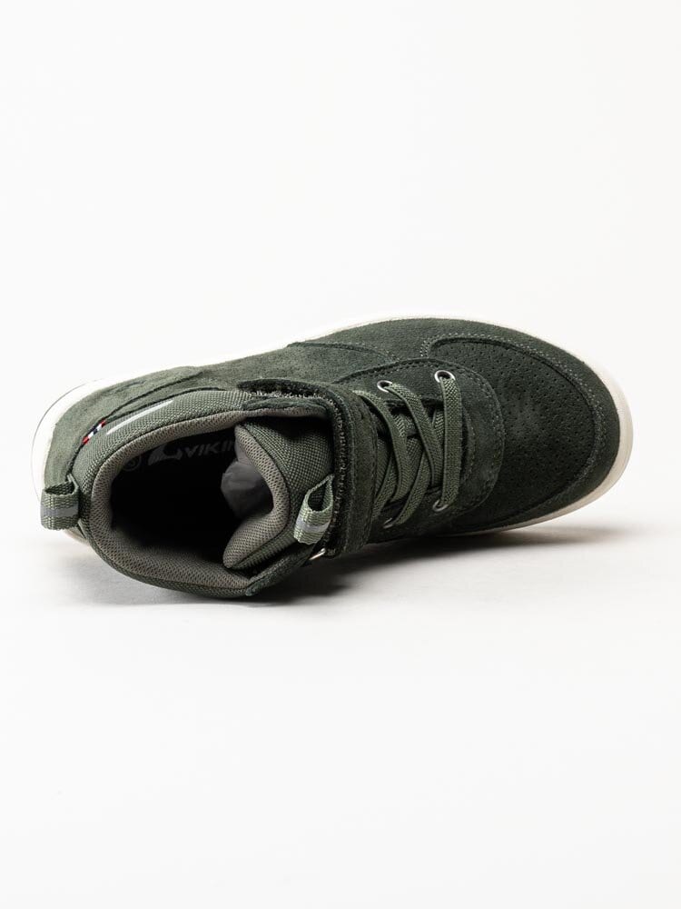 Viking Footwear - Samuel Mid WP - Gröna höga sneakers i mocka