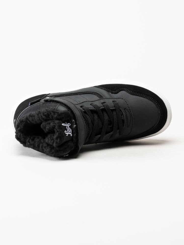 Leaf Shoes AB - Sandvik - Svarta höga fodrade sneakers