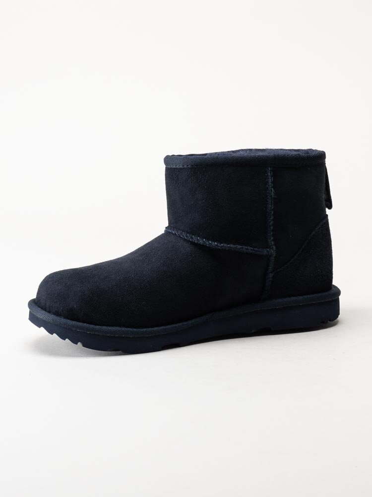 UGG - K Classic Mini II - Mörkblå låga ullfodrade vinterboots