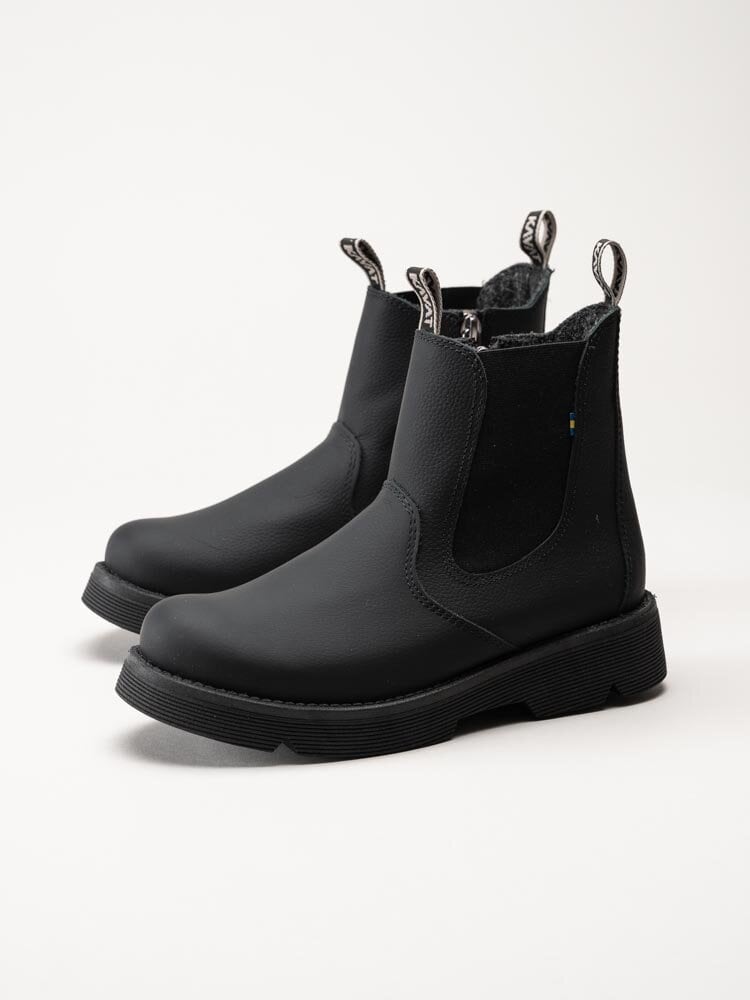 Kavat - Luleå XC - Svarta chelsea boots i skinn