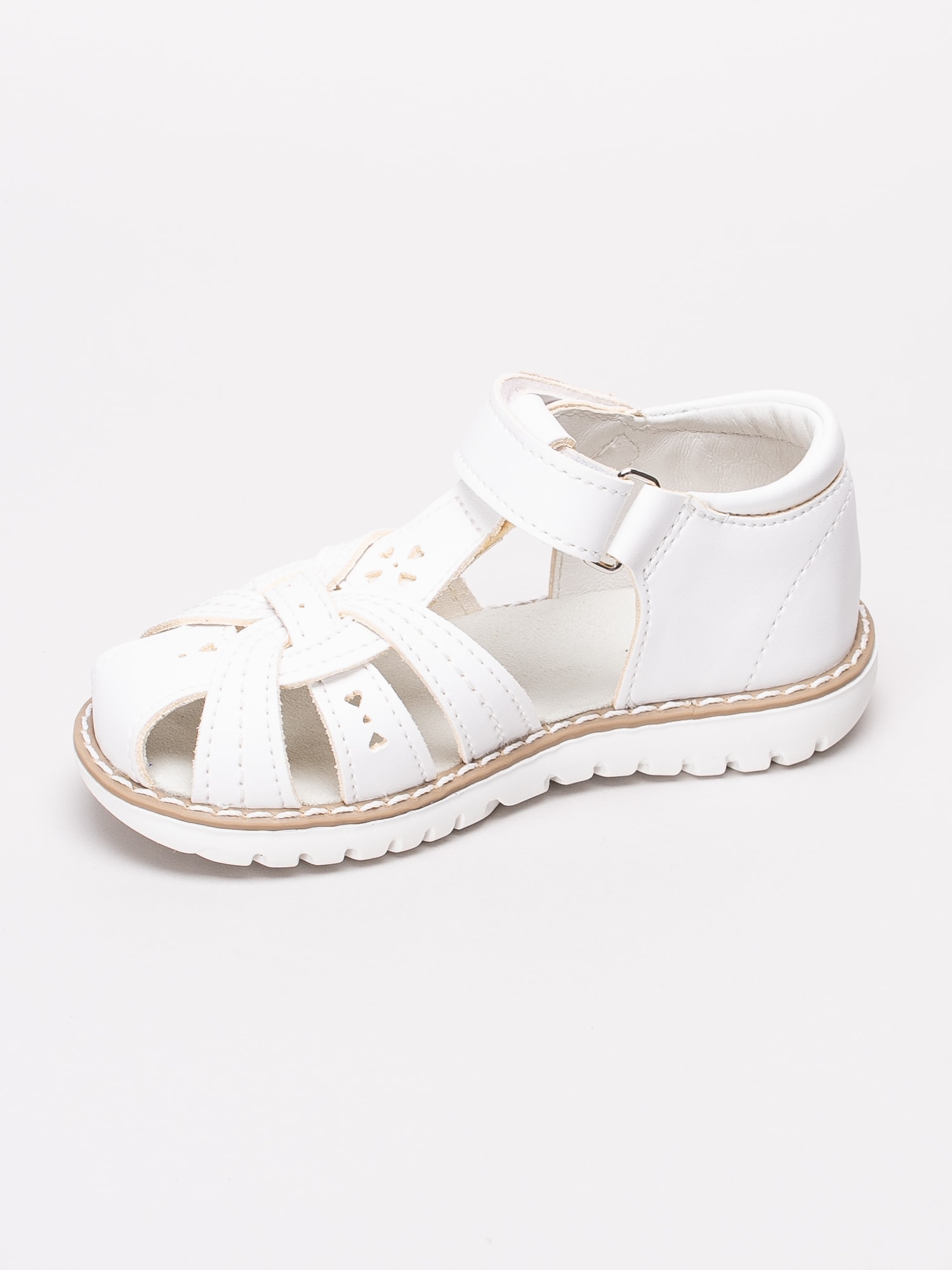 44191024 Kavat Blomviken XC 4091391-988 vita sandalskor med perforerade hjärtan-2