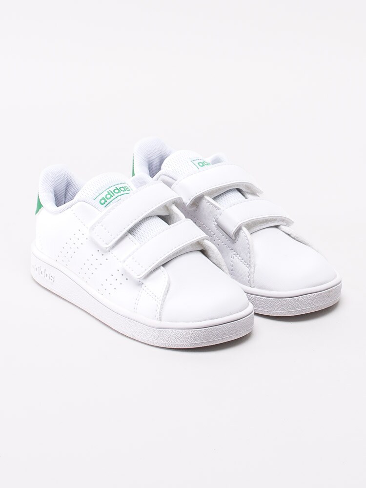 45201009 Adidas Advantage Infant EF0301 vita cleana sneakers för små barn-3