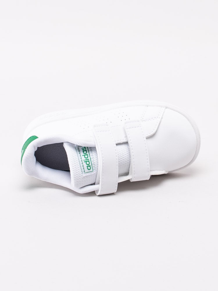 45201009 Adidas Advantage Infant EF0301 vita cleana sneakers för små barn-4