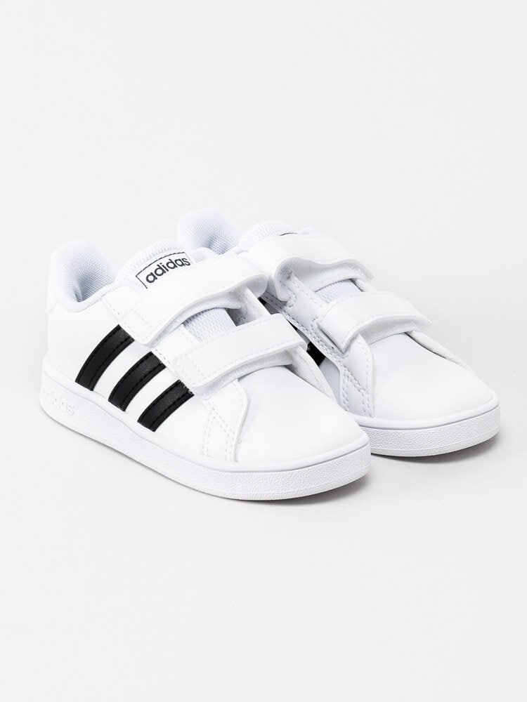 Adidas - Grand Court Infant - Vita sneakers med svarta stripes